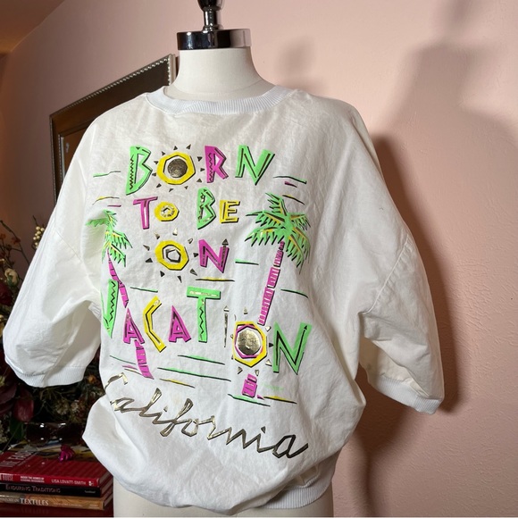 Vintage 80 90 Oversized California Palm tree Vacation Tee shirt - Picture 13 of 16